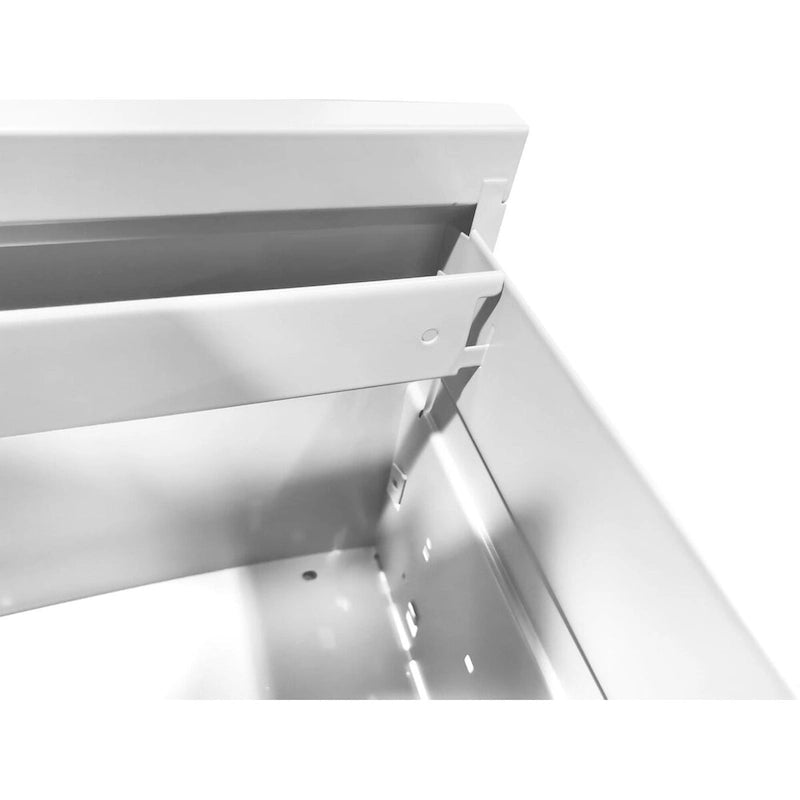 Meuble de classement vertical en métal à 4 tiroirs de 38 cm de large avec serrure, pour le bureau ou la maison, format A4/Legal/Lettre