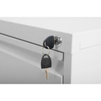 Meuble de classement vertical en métal à 4 tiroirs de 38 cm de large avec serrure, pour le bureau ou la maison, format A4/Legal/Lettre
