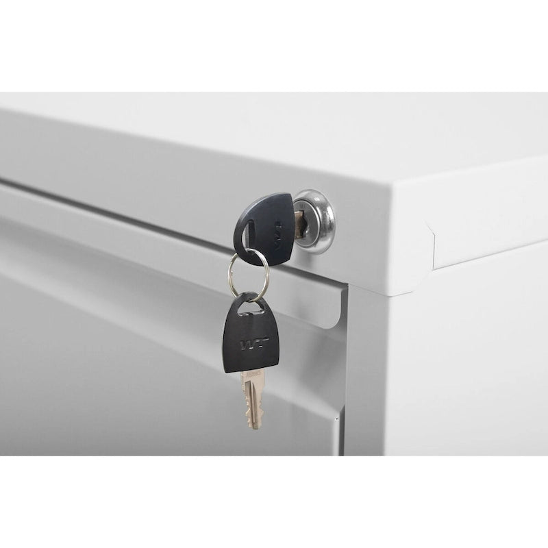 Meuble de classement vertical en métal à 4 tiroirs de 38 cm de large avec serrure, pour le bureau ou la maison, format A4/Legal/Lettre