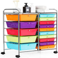 Chariot de rangement à 15 tiroirs - 14.5P x 25L x 34.5H