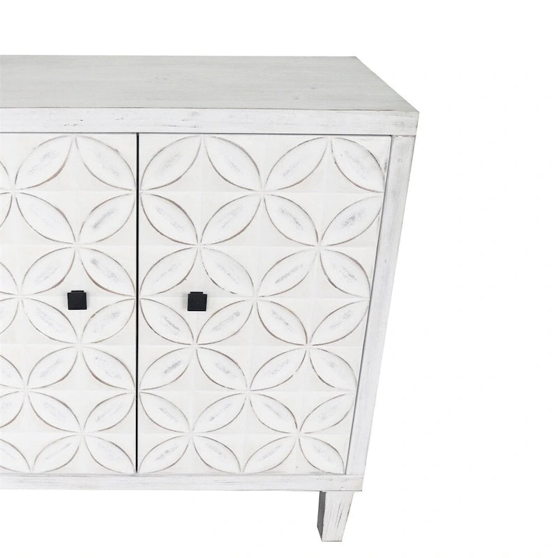 Meuble d'appoint 4 portes Meuble en bois Buffet de rangement