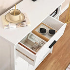 Armoire de Rangement au Sol avec Portes et Étagères - 30P x 75L x 80,3H cm