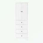 Meuble de Rangement de Salle de Bain avec 2 Portes et 4 Tiroirs