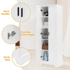 Meuble de rangement à deux portes pour salle de bain