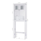Meuble de rangement pour salle de bain au-dessus des toilettes - 7,8P x 25,59L x 66,93H