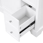 Meuble-lavabo avec évier intégré, porte et deux tiroirs