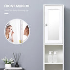 Meuble de rangement haut de salle de bain avec miroir
