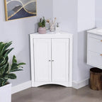 Buffet, meuble d'angle, meuble d'angle de salle de bain avec portes et étagères, cuisine, salon