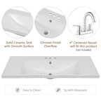 Meuble-lavabo avec tiroirs et évier intégré