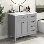 Meuble-lavabo avec tiroirs et évier intégré