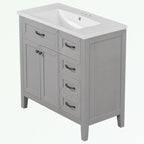 Meuble-lavabo avec tiroirs et évier intégré