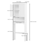Meuble de rangement au-dessus des toilettes, Étagère de salle de bain au-dessus des toilettes, Organisateur de rangement pour salle de bain, Économiseur d'espace de salle de bain en bois